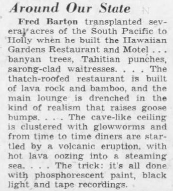 Hawaiian Gardens Resort Motel - June 1961 Article (newer photo)